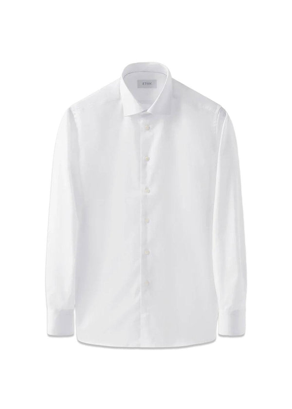 Slank - Signature Twill - Puntig - Wit-Overhemden-Eton-Butler Loftet