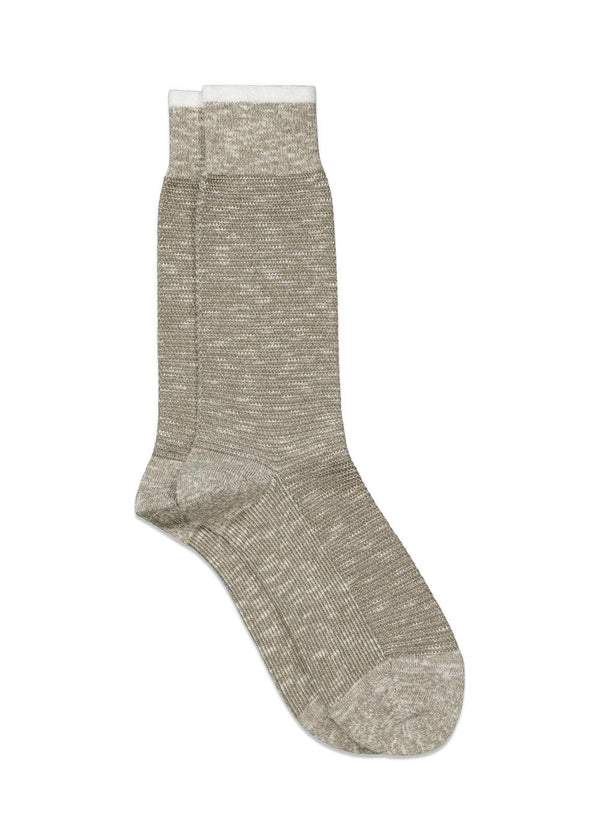 Slub Sock 9180 - Desert Khaki-Accessories-Nn. 07-Butler Loftet