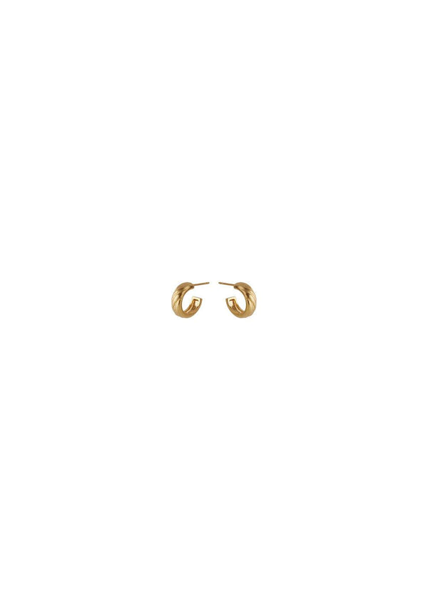 Small River Hoops - Forgyldt-Jewellery-Pernille Corydon-Butler Loftet