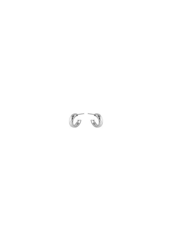 Small River Hoops - Silver-Jewellery-Pernille Corydon-Butler Loftet
