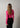 Zachte katoenen ribtop met lange mouwen - Raspberry Rose-T-shirts-Ganni-Butler Loftet