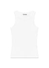 Zachte katoenen rib tanktop - Bright White-Top-Ganni-Butler Loftet