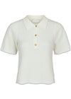 Soko Wave Knit Tee - Off White-Blouses-Neo Noir-Butler Loftet