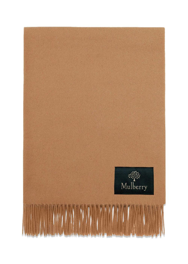 Solid Merino Wool Scarf 70 x 200 - Camel-Scarf-Mulberry-Butler Loftet