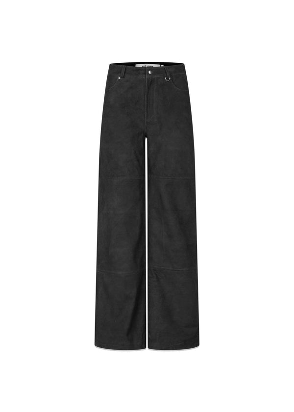 Spirit Suede Broek - Zwart-Broek-Oval Square-Butler Loftet