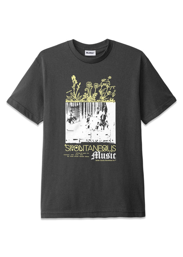 Spontaneous Music Tee - Charcoal-T-shirts-Butter Goods-Butler Loftet