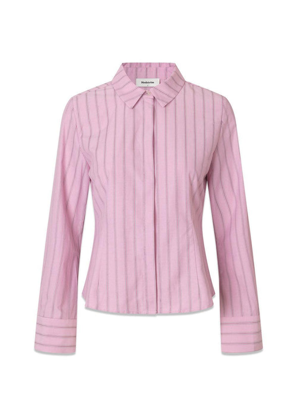 Starleemd overhemd - Roze Gestreepte Shirts-Modström-Butler Loftet