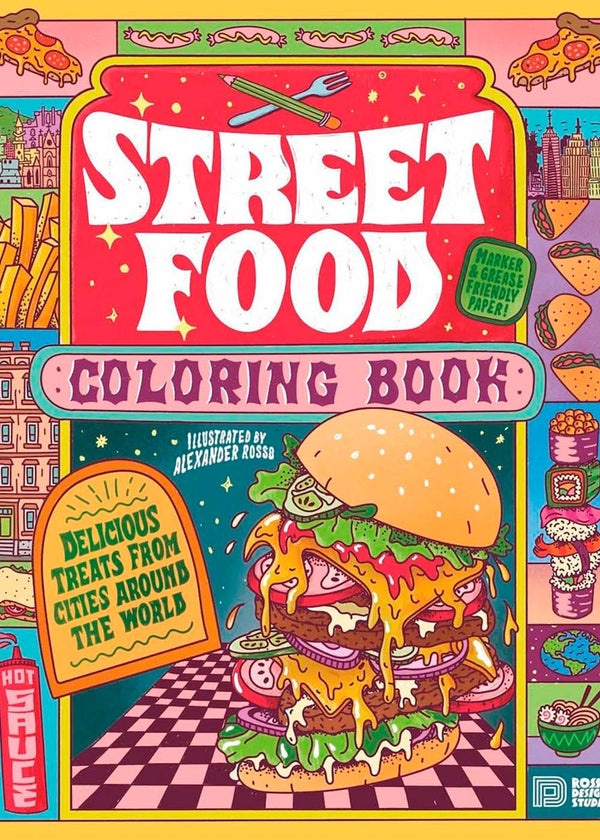 Street Food Kleurboek - Veelkleurig-Living-New Mags-Butler Loftet