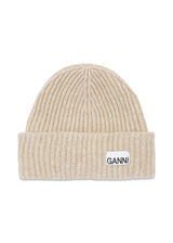 Structured Rib Beanie - Brazilian Sand-Headwear-Ganni-Butler Loftet