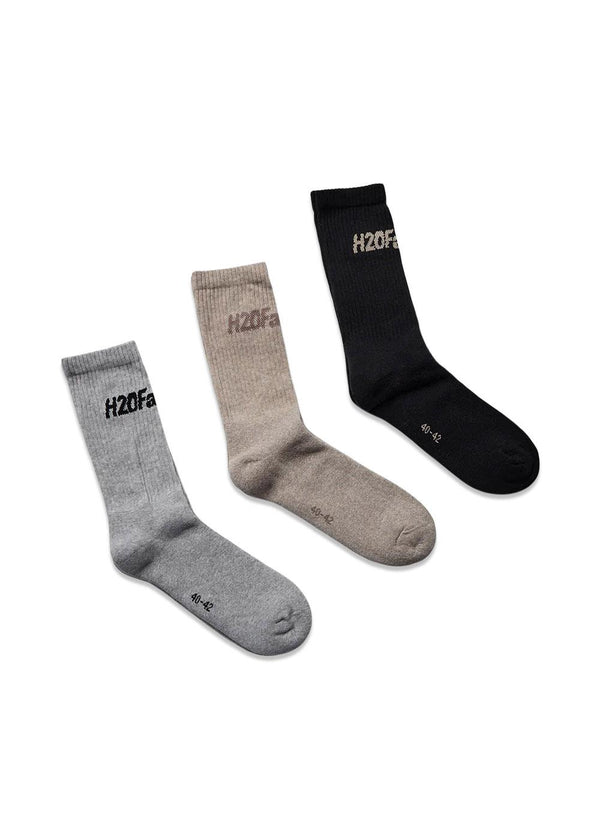 Suck Socks 3-Pack - Black/Beige/Grey-Socks/stockings-H2O Fagerholt-Butler Loftet