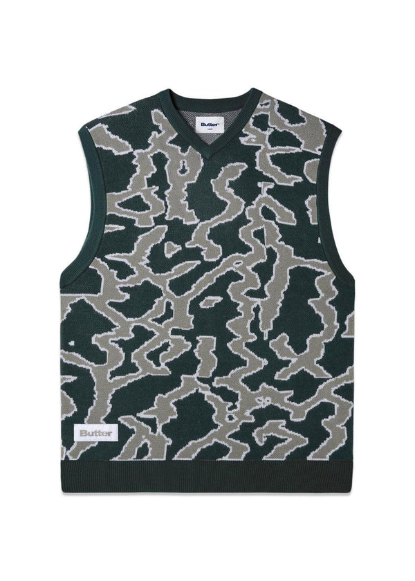 Surge Knitted Vest - Forest-Knitwear-Butter Goods-Butler Loftet