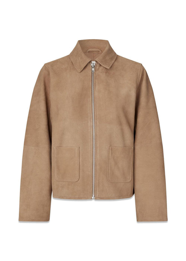 Susenmd suède jas - Camel-Bovenkleding-Modström-Butler Loftet