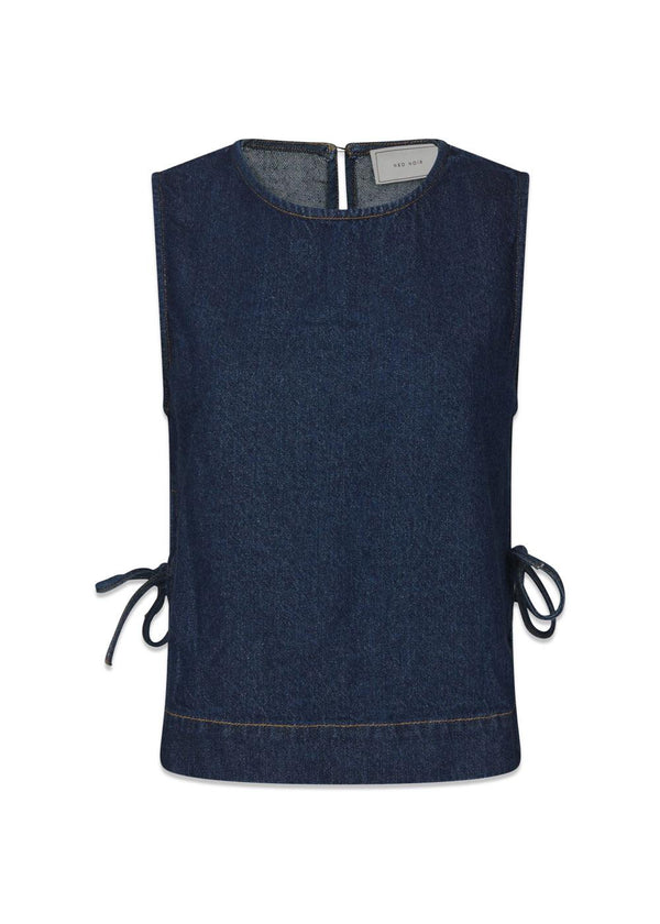 Svetlana Denim D Top - Blue-Top-Neo Noir-Butler Loftet