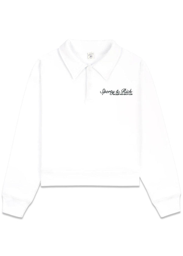 Syracuse geborduurde polo - Wit-Sweatshirts-Sportief en rijk-Butler Loftet