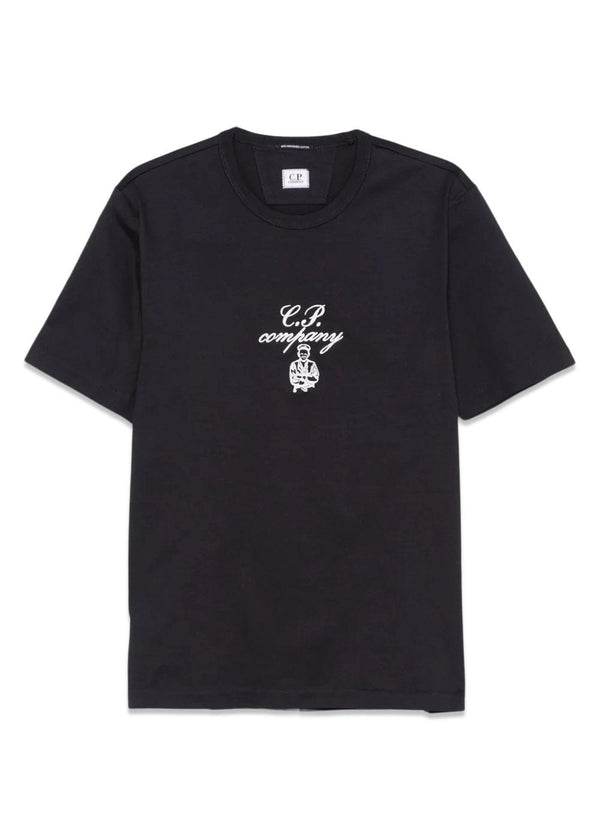 T-SHIRT MERCERIZED JERSEY 30/2 - Navy-T-shirts-C.P. Company-Butler Loftet