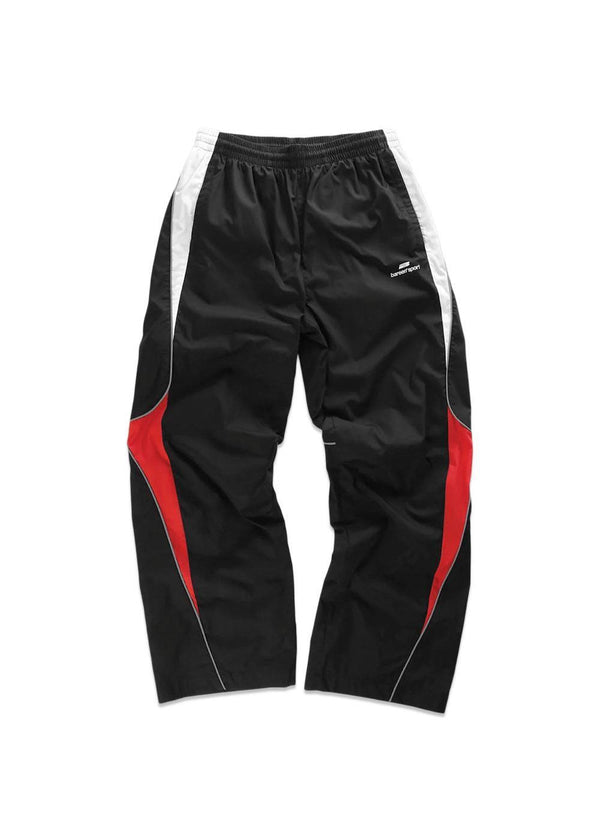 TRACK PANTS 2.0 - Zwart / Rood / Wit-Broek-Bareen-Butler Loftet