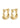 TRUST hoop earrings gold-plated - Gold Plated-Jewellery-Pilgrim-Butler Loftet