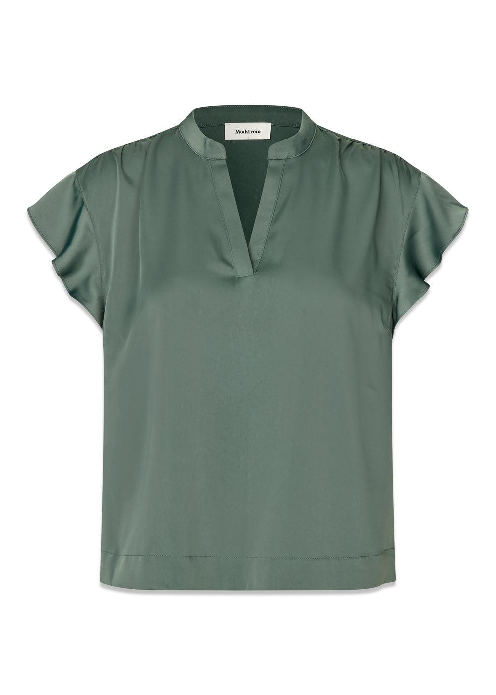 Tailormd SS top - Balsam Green-Top-Modström-Butler Loftet