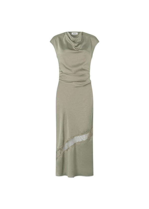 Kanten jurk op maat - Moss Grey-Dress-Modström-Butler Loftet