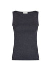 Talia Glitter Knit Top - Midnight Blue-Top-Neo Noir-Butler Loftet