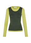 Thaliamd LS t-shirt - Split Pea/Army Dust-Blouses-Modström-Butler Loftet