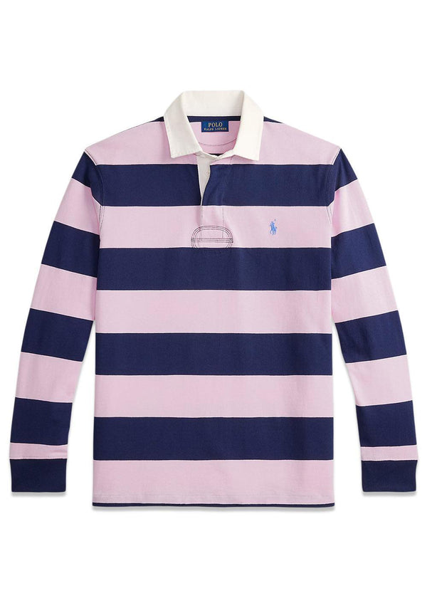 Het iconische rugbyshirt - Blauw/roze-Sweatshirts-Ralph Lauren-Butler Loftet