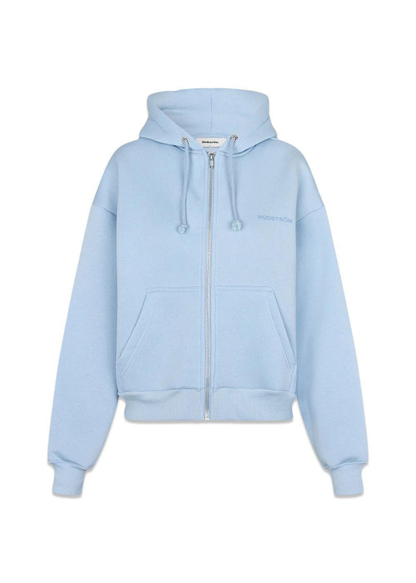 TiaMD zip - Cashmere Blauw-Sweatshirts-Modström-Butler Loftet