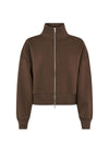 Tiamd 2way zip cardigan - Seal Brown-Sweatshirts-Modström-Butler Loftet