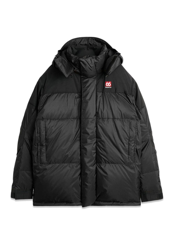 Tindur donsjack - Zwart-Bovenkleding-66 Noord-Butler Loftet