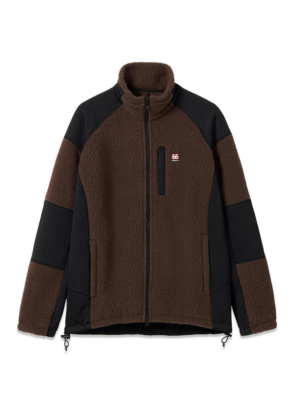 Tindur Shearling Jas - Blood Bay-Outerwear-66 Noord-Butler Loftet