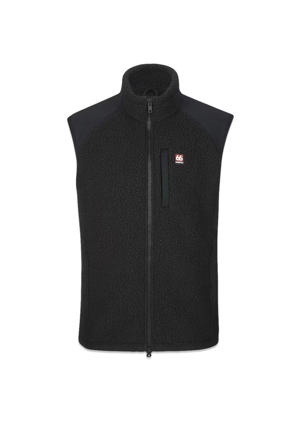 Tindur Shearling Vest - Zwart-Outerwear-66 North-Butler Loftet