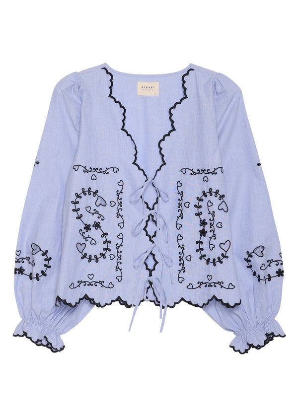 Tone Top - Blue Chambray-Top-Sissel Edelbo-Butler Loftet
