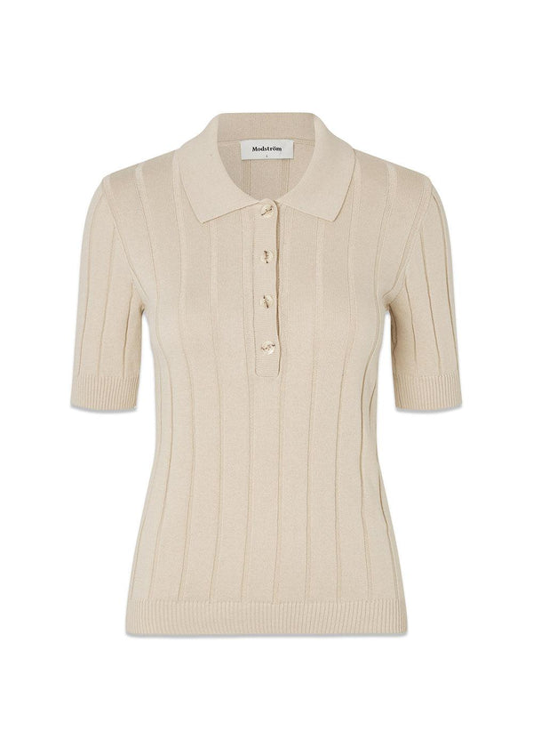 Toniamd SS polo - Summer Sand-Knitwear-Modström-Butler Loftet