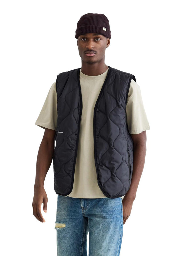Trais Quilt Vest - Zwart-Bovenkleding-Woodbird-Butler Loftet