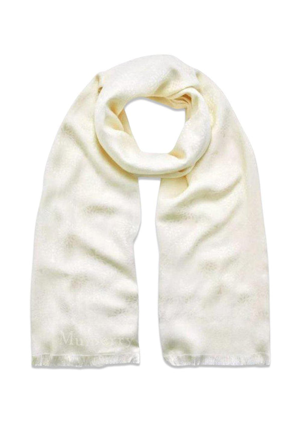 Tree Rectangular Scarf - Cream-Scarf-Mulberry-Butler Loftet