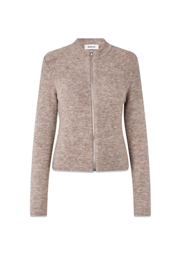 TreeMD vest - Beige Melange-Knitwear-Modström-Butler Loftet