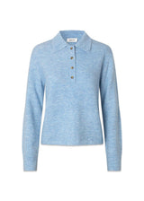 Treemd polo - Cashmere Blauw-Knitwear-Modström-Butler Loftet