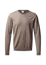 Turijn Pullover O Neck - Warm Sand Mel-Knitwear-Clipper-Butler Loftet