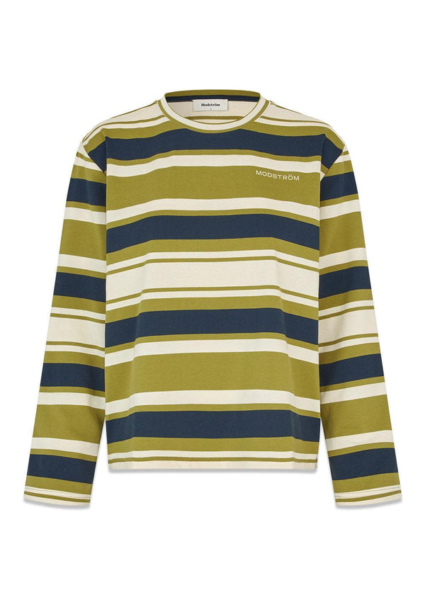 Urbanmd gestreept LS t-shirt - Dragon Navy Stripe-T-shirts-Modström-Butler Loftet