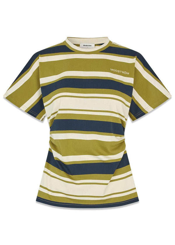 Urbanmd gestreept t-shirt - Dragon Navy Stripe-T-shirts-Modström-Butler Loftet