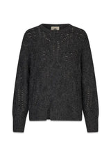 VERBIER CABLE KNIT - Grijs Melange-Knitwear-The Garment-Butler Loftet