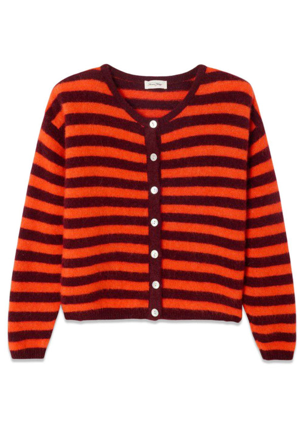 VITOW - Grenat Raye Gaspacho Chine-Knitwear-American Vintage-Butler Loftet