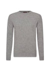 Valter Ronde Hals - Grijs Melange-Knitwear-Oscar Jacobson-Butler Loftet