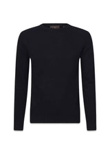 Valter Ronde Hals - Marine-Knitwear-Oscar Jacobson-Butler Loftet