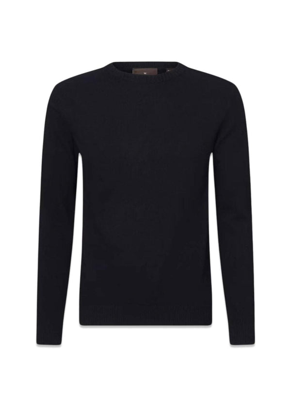 Valter Ronde Hals - Marine-Knitwear-Oscar Jacobson-Butler Loftet
