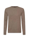 Valter Ronde Hals - Walnoot Beige-Knitwear-Oscar Jacobson-Butler Loftet