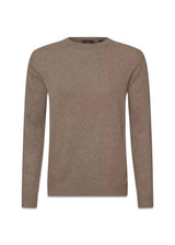 Valter Ronde Hals - Walnoot Beige-Knitwear-Oscar Jacobson-Butler Loftet