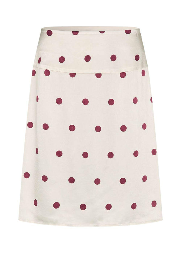 Korte rok met Vanjamd-print - Wineberry Dot-Skirts-Modström-Butler Loftet