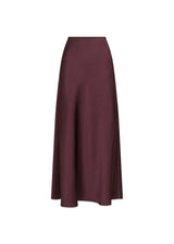 Vicky Heavy Sateen Skirt - Burgundy-Skirts-Neo Noir-Butler Loftet