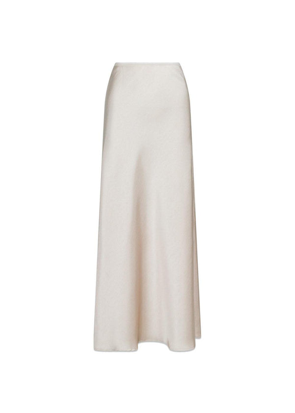Vicky Heavy Sateen Skirt - Champagne-Skirts-Neo Noir-Butler Loftet